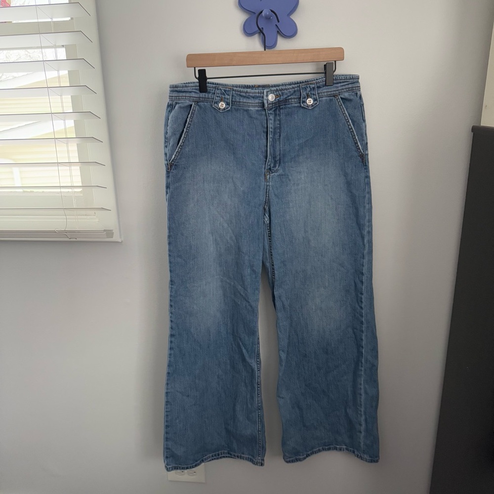 Anthropologie . Pilcro Light Blue Wide Leg Jeans